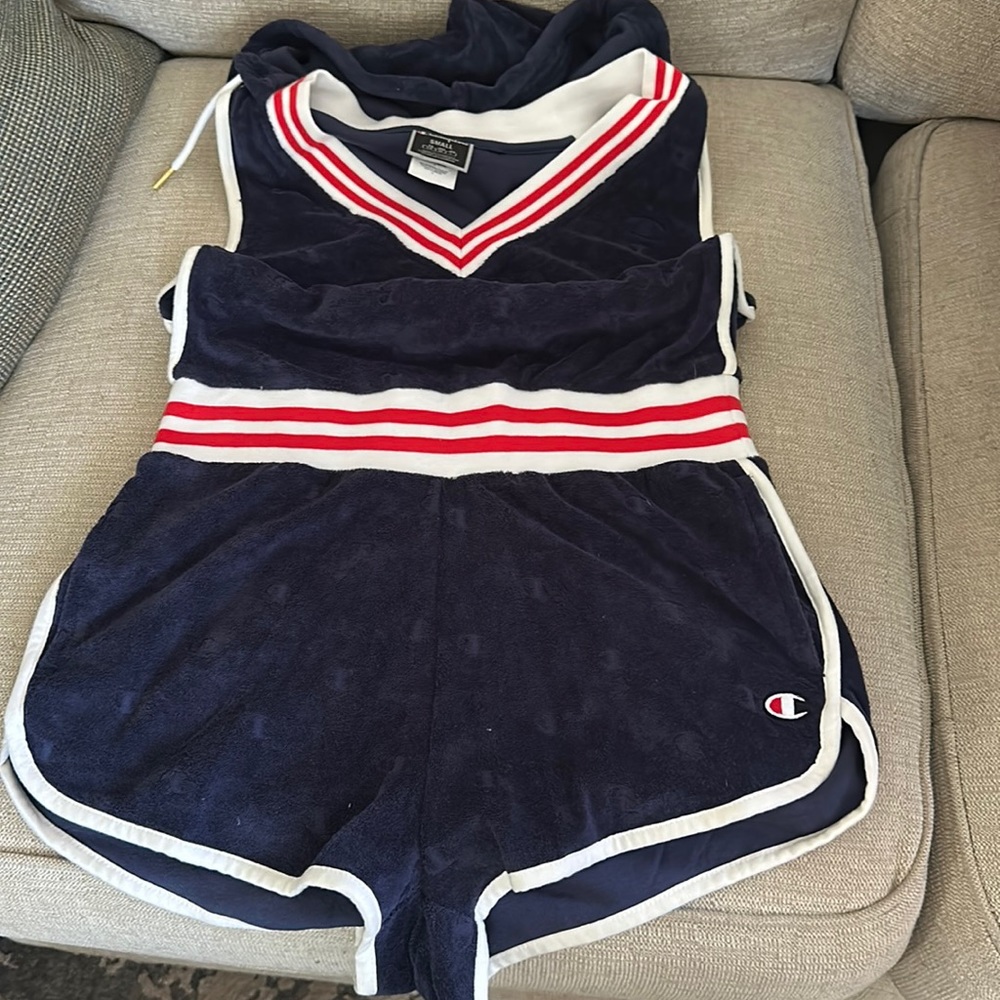 Women’s one piece (shorts w/hoodie)